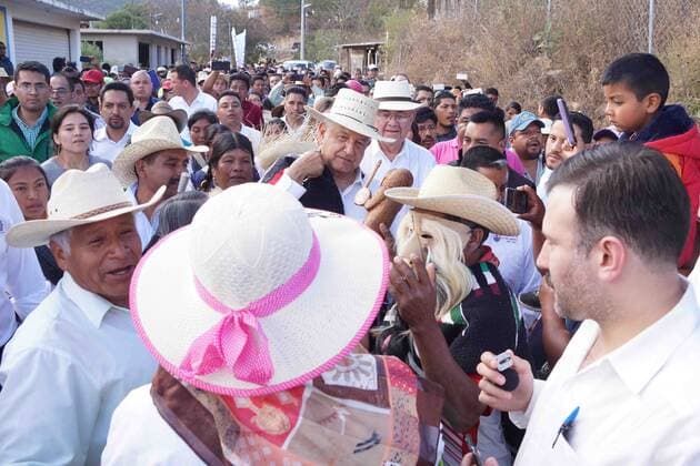 January 17, 2020: EUM20200117NAC12.JPG.OAXACA, Oax. PresidencyPresidencia-AMLO.- 17 de enero de 2020. El presidente Andres Manuel Lopez Obrador durante la inauguracion de caminos rurales de San Antonio Sinicahua. Foto: Agencia EL UNIVERSALEELG Copyright: xElxUniversalx