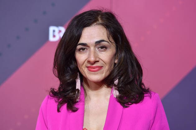 Maggie PEREN (Regisseurin), Einzelbild,angeschnittenes Einzelmotiv, Portraet,Portrait,Porträt. 41.Bayerischer Filmpreis 2019-Red Carpet,Roter Teppich,am 17.01.2019 im Prinzregententheater in Muenchen.