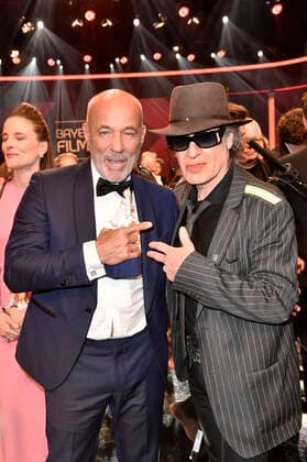 Heiner Lauterbach und Udo Lindenberg bei der Verleihung des 41. Bayerischen Filmpreises 2019 im Prinzregententheater. München, 17.01.2020