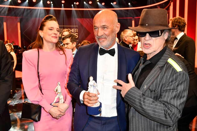 Anne Ratte-Polle, Heiner Lauterbach und Udo Lindenberg bei der Verleihung des 41. Bayerischen Filmpreises 2019 im Prinzregententheater. München, 17.01.2020 *** Anne Ratte Polle, Heiner Lauterbach and Udo Lindenberg at the presentation of the 41 Bavarian Film Prize 2019 in the Prinzregententheater Munich, 17 01 2020 Foto:xF.xKernx xFuturexImage