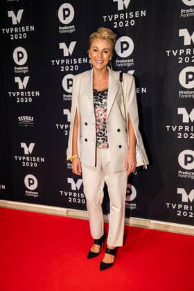send2net Lene Beier paa den roede loeber ved TV prisen 2020 paa Tivoli Hotel & Cogress Center i Koebenhavn, loerdag den 18. Januar 2020. , Copenhagen Denmark Copyright: MartinxSylvestx cop101 spdk20200118-204517-L
