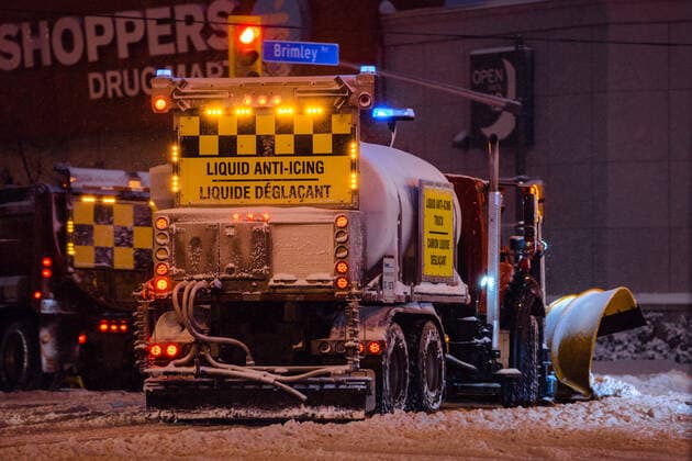 Canada: Toronto after snowstorm hits region Snow started to fall in the Greater Toronto Area around 10:30 a.m. and continued into the evening, resulting to totally snow-covered roads and poor driving conditions. Scarborough Ontario Canada HadriellexLumanog