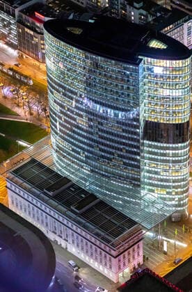 Luftbild, Hochhaus Graf-Adolf-Platz, Ernst & Young GmbH Wirtschaftsprüfungsgesellschaft, Düsseldorf, Düsseldorf, Rheinland, Nordrhein-Westfalen, Deutschland !ACHTUNGxMINDESTHONORARx60xEURO!