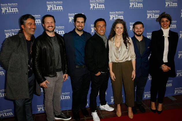 Santa Barbara, CA - JAN 20: Kourash Ahari, Alex Bretow, Cheryl Staurulakis, Armin Amiri, Ryan Clarkson, Maz Makhani, and Jennifer Dehghan attend the Montecito Award at the 35th Annual Santa Barbara International Film Festival at the Arlington Theatre on January 20, 2020 in Santa Barbara, CA. Copyright: ximageSPACE MediaPunchx