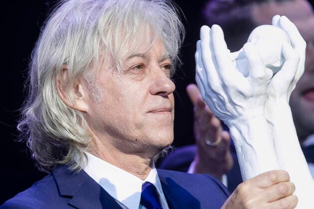 HOPE Award Gewinner Bob Geldof - vollständiger Name: Robert Frederick Zenon Geldof - während der 14. HOPE Gala zugunsten der HOPE-Kapstadt-Stiftung innerhalb der Deutschen AIDS-Stiftung im Schauspielhaus in Dresden.