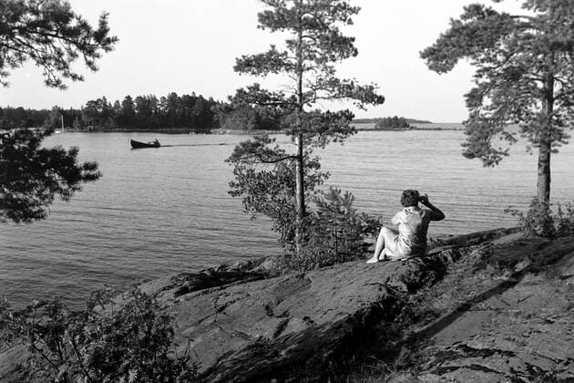 Norrsundet am Baltischen Meer Besuch im Badeort Norrsundet am Bothnischen Meerbusen, 1969. Visiting the seaside resort of Norrsundet at the Gulf of Bothnia, 1969., Norrsundet Schweden Copyright: ErichxAndres UnitedArchives6206662