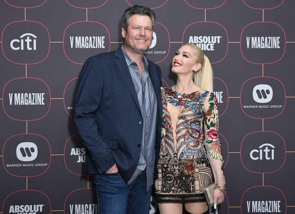 23 January 2020 - Hollywood, California - Blake Shelton, Gwen Stefani. Warner Music Group Pre-Grammy Party 2020 held at Hollywood Athletic Club. Photo Copyright: xBirdiexThompsonx