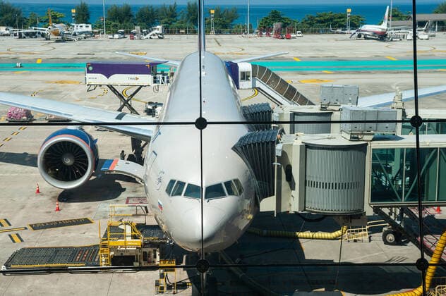 19.11.2019, Phuket, Thailand, Asien - Eine Aeroflot Russian Airlines Passagiermaschine vom Typ Boeing 777-300 auf dem internationalen Flughafen in Phuket.