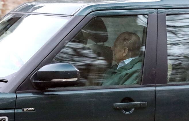 Princess Anne, The Princess Royal, driving with Prince Philip (Duke of Edinburgh) in the passenger seat (not wearing a seatbelt, on the day that Queen Elizabeth II is seen out in public driving around the Sandringham Estate, and hopefully on the road to recovering from a slight cold . Two days ago Her Majesty was unable to attend her annual visit to the Women s Institute meeting at West Newton due to feeling under the weather. Queen Elizabeth II, Sandringham, Norfolk, on January 25, 2020. 