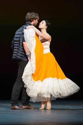 Artem Ovcharenko and Ekaterina Krysanova attend a photocall before the opening night of the Ballet Icons Gala 2020 at the London Coliseum in London. JANUARY 26th 2020  TSTx20248