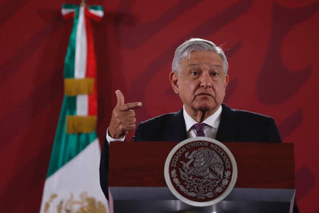 January 27, 2020: EUM20200127NAC01.JPG.CIUDAD DE MEXICO, PresidencyPresidenciaAMLO.- El presidente de Mexico, Andres Manuel Lopez Obrador, en su conferencia matutina de este lunes 27 de enero de 2020, en Palacio Nacional. Foto: Agencia EL UNIVERSALBerenice FregosoRDB. Copyright: xElxUniversalx