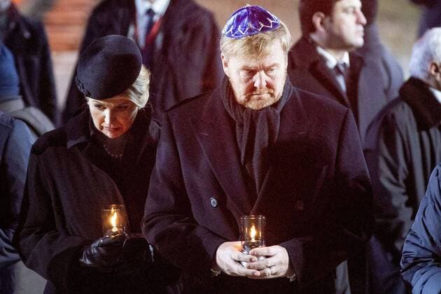 Bilder des Jahres 2020, Entertainment 01 Januar Entertainment Bilder des Tages AUSCHWITZ, Auschwitz-Birkenau, , 27-01-2020, King Willem-Alexander, Queen Maxima and Prime Minister Mark Rutte during the 75-year liberation of the former German concentration and extermination camp Auschwitz-Birkenau at Auschwitz commemoration  x6522512x Copyright: