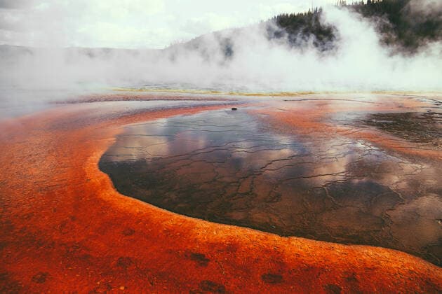 Yellowstone National Park Landscape Geysers, Hotsprings USA, Wyoming Yellowstone National Park, WY, United States CR_IRTO191216B-259979-01