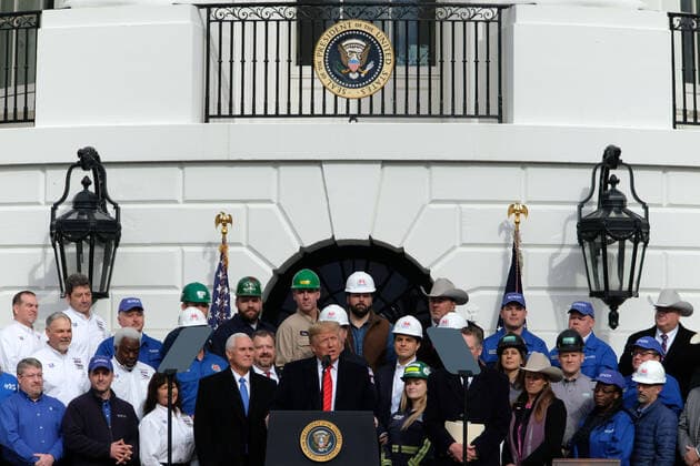 President Donald Trump speaks before signing the United States-Mexico-Canada Agreement at the White House on Wednesday, January 29, 2020. On the 2016 campaign trail President Trump made renegotiating the agreement a priority.  WAP202001291003 AlexxWroblewski