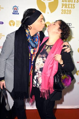 Julian F.M. Stoeckel und Franziska Traub bei der 62. Verleihung vom Ernst-Lubitsch-Preis 2020 im Kino Babylon. Berlin, 29.01.2020
