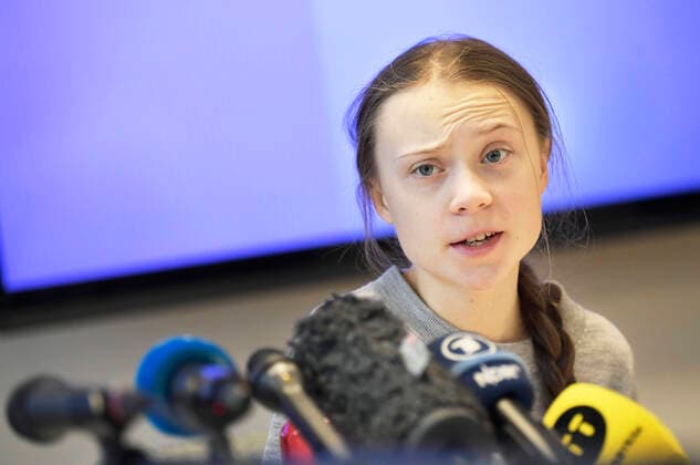 Bilder des Jahres 2020, News 01 Januar News Themen der Woche KW05 STOCKHOLM 2020-01-31 Climat activists Ell Ottosson Jarl and Greta Thunberg (during a press conference in Greenpeaces premises in Stockholm, Sweden on Friday, January 31, 2020 STOCKHOLM Sweden x10050x *** STOCKHOLM 2020 01 31 Climat activists Ell Ottosson Jarl and Greta Thunberg during a press conference in Greenpeaces premises in Stockholm, Sweden on Friday, January 31, 2020 STOCKHOLM Sweden x10050x,  Copyright: xPontusxLundahl TTx GRETA THUNBERG