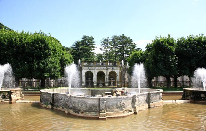 A fountain show in a botanical garden A fountain show in a botanical garden USA  Copyright: xgary718x 1154391