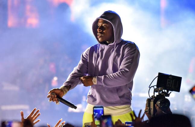 MIAMI, FLORIDA - FEBRUARY 01: DaBaby performs during the 2020 Vewtopia Music Festival at Marlin s Park in Miami, Florida. Photo: Alex Pesantes imageSPACE MediaPunch Copyright: ximageSPACEx