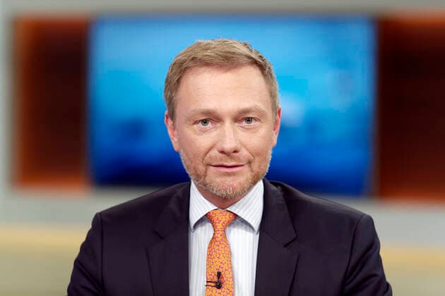 News Bilder des Tages Christian Lindner 2020-02-02, Berlin, Deutschland Christian Lindner (FDP), Bundesvorsitzender und Fraktionschef im Bundestag, zu Gast bei Anne Will im Ersten Deutschen Fernsehen. Thema der Talkrunde: Volle Staatskassen, leere Portemonnaies - wir jetzt die Mittelschicht entlastet?