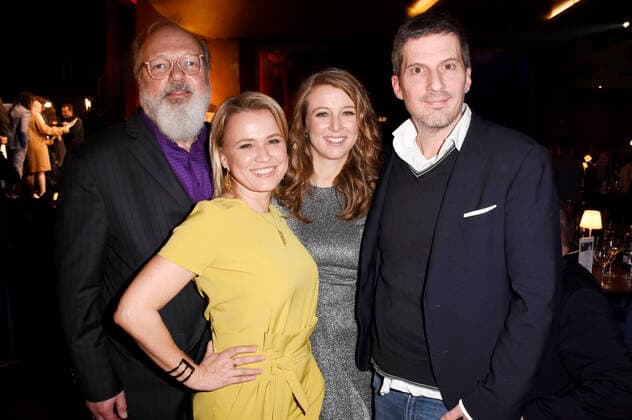 Georg Seitz, Nova Meierhenrich, Nina Eichinger und Christian Becker beim GlücksSpirale-Film Award 2019 im GOP-Theater. München, 03.02.2020