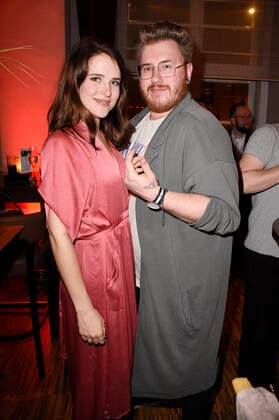 Leonie Brill und Florian Hüttner beim GlücksSpirale-Film Award 2019 im GOP-Theater. München, 03.02.2020