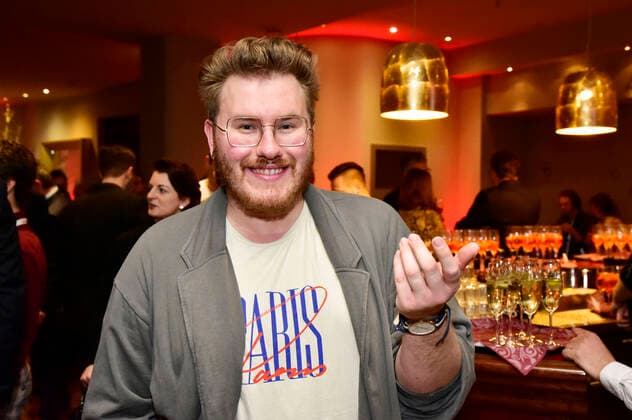 Florian Hüttner beim GlücksSpirale-Film Award 2019 im GOP-Theater. München, 03.02.2020