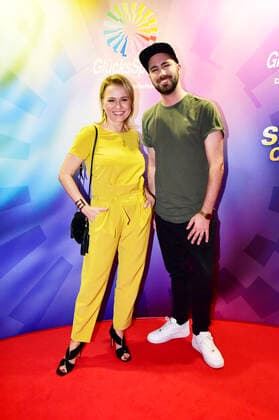 Nova Meierhenrich und Dominik Porschen beim GlücksSpirale-Film Award 2019 im GOP-Theater. München, 03.02.2020
