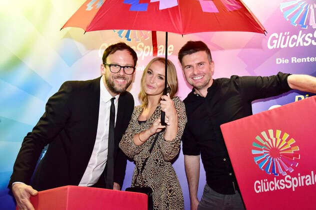Michael Eichele, Nele Schenker und Andreas Görlitz beim GlücksSpirale-Film Award 2019 im GOP-Theater. München, 03.02.2020