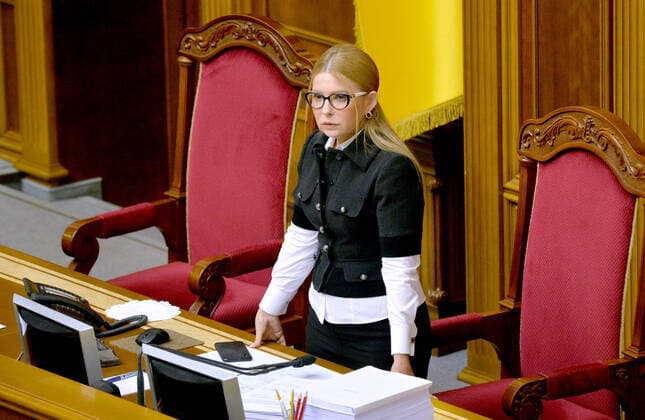 KYIV, UKRAINE - FEBRUARY 6, 2020 - Leader of the Batkivshchyna All-Ukrainian Union, MP Yulia Tymoshenko is pictured in the praesidium a sitting of the Verkhovna Rada, Kyiv, capital of Ukraine. The parliament holds the second reading of draft law 2178-10 On the Amendments to Certain Legislative Acts of Ukraine on the Circulation of Agricultural Land . Verkhovna Rada holds second reading of draft land law  Copyright: xVolodymyrxTarasovx