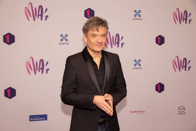 Singer and television presenter Bart Peeters pictured during the 13th edition of the MIA s (Music Industry Award) award show, in Brussels, Thursday 06 February 2020. The MIA awards are handed out by the VRT and Poppunt.  JAMESxARTHURxGEKIERE 2469837