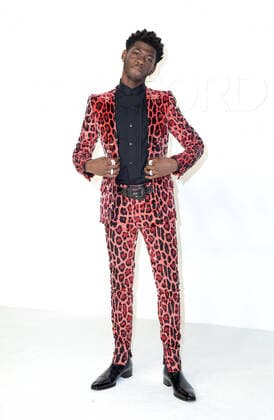 Tom Ford: Autumn Winter 2020 launch event held at Milk Studios Featuring: Lil Nas X Where: Los Angeles, California, United States When: 07 Feb 2020 Credit: Faye s Vision Cover Images Copyright: xx 40263302 EDITORIAL USE ONLY. NOT FOR USE BY NEWSPAPERS BASED IN THE UK.