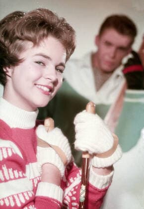 Wenn die Conny mit dem Peter, Deutschland 1958, Regie: Fritz Umgelter, Darsteller: Cornelia Conny Froboess, Peter Kraus Nur redaktionelle Nutzung. Editorial usage only. Copyright: ArthurxGrimm UnitedArchives82001914