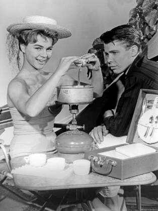 Conny und Peter machen Musik, Deutschland 1960, Regie: Werner Jacobs, Darsteller: Cornelia Conny Froboess, Peter Kraus Nur redaktionelle Nutzung. Editorial usage only. Copyright: ArthurxGrimm UnitedArchives82001938