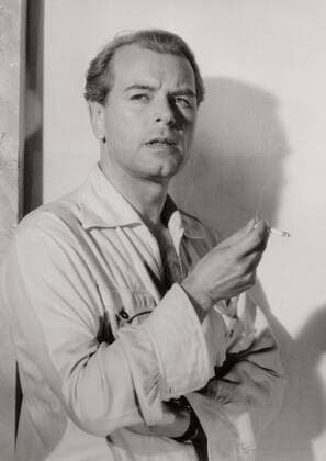 O. W. Fscher, österreichischer Schauspieler, im Spielfilm Mein Vater der Schauspieler , Deutschland 1956. Austrian actor O. W. Fischer in the movie Mein Vater der Schauspieler , Germany 1956. Nur redaktionelle Nutzung. Editorial usage only. Copyright: ArthurxGrimm UnitedArchives82003238