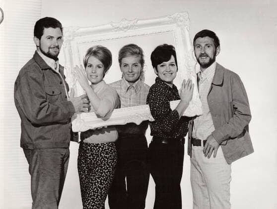 Rosy-Singers, deutsche Musikgruppe, bestehend aus Rosi Rohr, Angelika Metzger, John Wiseman und Rolf Jage, Deutschland ca. 1965. German music and singing group Rosy Singers , Germany ca. 1965. Nur redaktionelle Nutzung. Editorial usage only. Copyright: ArthurxGrimm UnitedArchives82005276