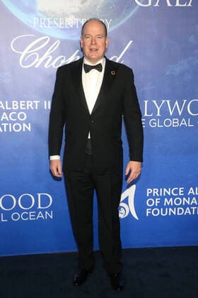 Fürst Albert II von Monaco bei der Ankunft zur Global Ocean Gala am 6.02.2020 in Beverly Hills, Los Angeles Global Ocean Gala 2020 in Beverly Hills, Los Angeles