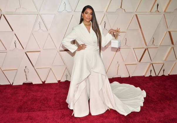 Lilly Singh arrives for the 92nd annual Academy Awards at the Dolby Theatre in the Hollywood section of Los Angeles on Sunday, February 9, 2020.  LAP20200209014 JIMxRUYMEN
