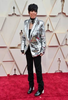Diane Warren arrives for the 92nd annual Academy Awards at the Dolby Theatre in the Hollywood section of Los Angeles on Sunday, February 9, 2020.  LAP20200209063 JIMxRUYMEN
