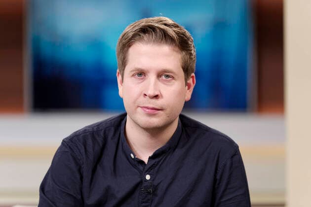 Kevin Kühnert 2020-02-08, Berlin, Deutschland Kevin Kühnert (SPD), stellvertretender Parteivorsitzender und Bundesvorsitzender der Jusos, zu Gast bei Anne Will im Ersten Deutschen Fernsehen. Thema der Talkrunde: Wahl-Eklat in Thüringen - welche Konsequenzen hat der Tabubruch?