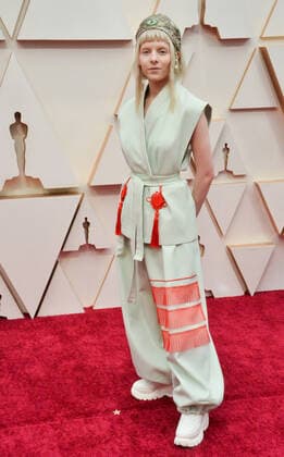 Aurora arrives for the 92nd annual Academy Awards at the Dolby Theatre in the Hollywood section of Los Angeles on Sunday, February 9, 2020.  LAP20200209086 JIMxRUYMEN