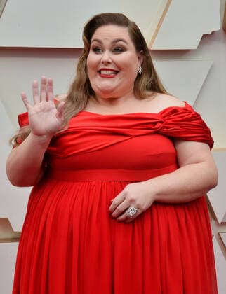 Chrissy Metz arrives for the 92nd annual Academy Awards at the Dolby Theatre in the Hollywood section of Los Angeles on Sunday, February 9, 2020.  LAP20200209114 JIMxRUYMEN