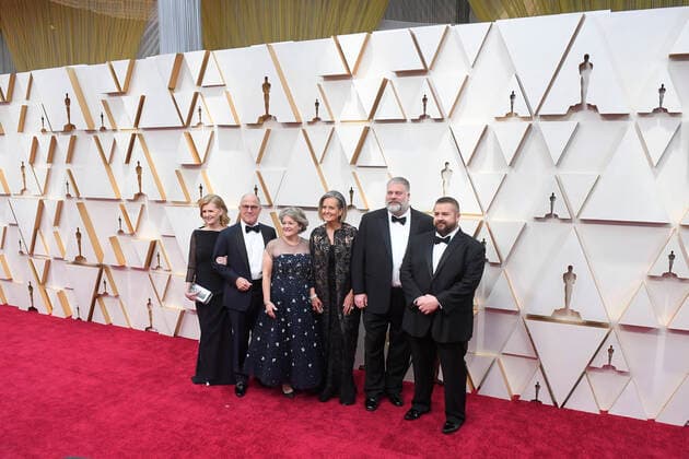 February 9, 2020, Los Angeles, California, USA: PRODUCERS BRAD LEWIS AND BONNIE ARNOLD AND DIRECTOR DEAN DeBLOIS during red carpet arrivals for the 92nd Academy Awards, presented by the Academy of Motion Picture Arts and Sciences (AMPAS), at the Dolby Theatre in Hollywood. Los Angeles USA - ZUMAz03_ 20200209_zbp_z03_033 Copyright: xKevinxSullivanx