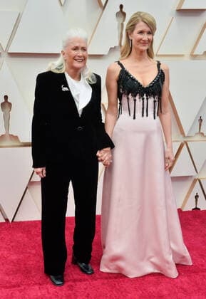 (L-R) Diane Ladd and Laura Dern arrive for the 92nd annual Academy Awards at the Dolby Theatre in the Hollywood section of Los Angeles on Sunday, February 9, 2020.  LAP20200209120 JIMxRUYMEN