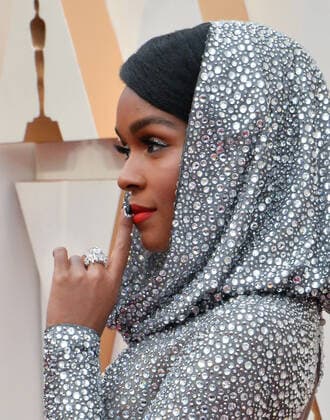 Janelle Monáe arrives for the 92nd annual Academy Awards at the Dolby Theatre in the Hollywood section of Los Angeles on Sunday, February 9, 2020.  LAP20200209159 JIMxRUYMEN