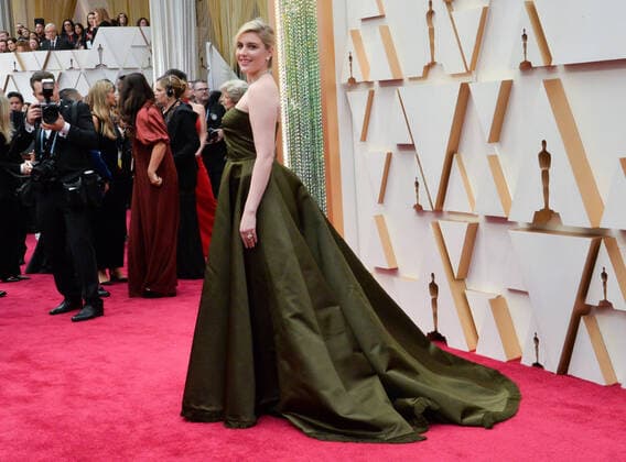 Greta Gerwig arrives for the 92nd annual Academy Awards at the Dolby Theatre in the Hollywood section of Los Angeles on Sunday, February 9, 2020.  LAP20200209192 JIMxRUYMEN