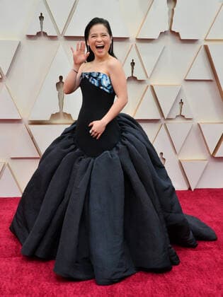 Kelly Marie Tran arrives for the 92nd annual Academy Awards at the Dolby Theatre in the Hollywood section of Los Angeles on Sunday, February 9, 2020.  LAP20200209214 JIMxRUYMEN