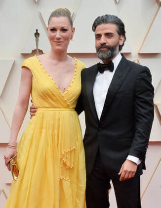 Elvira Lind and Oscar Isaac arrive for the 92nd annual Academy Awards at the Dolby Theatre in the Hollywood section of Los Angeles on Sunday, February 9, 2020.  LAP20200209218 JIMxRUYMEN