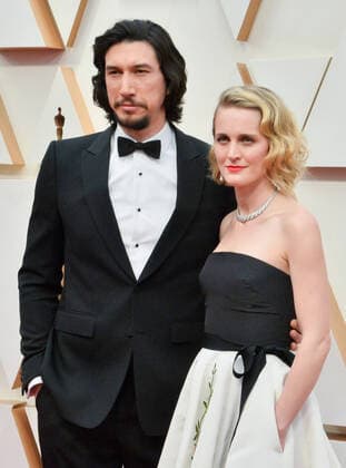 Adam Driver and Joanne Tucker arrive for the 92nd annual Academy Awards at the Dolby Theatre in the Hollywood section of Los Angeles on Sunday, February 9, 2020.  LAP20200209258 JIMxRUYMEN