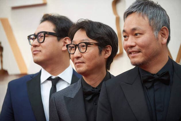 Han Jin Won, Yang Jinmo and Lee Ha Jun arrives on the red carpet of The 92nd OscarsÂ® at the DolbyÂ® Theatre in Hollywood, CA on Sunday, February 9, 2020. Los Angeles CA USA  Copyright: xRobertxGladdenx 33967017PLX