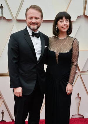 Rian Johnson (L) and Karina Longworth arrive for the 92nd annual Academy Awards at the Dolby Theatre in the Hollywood section of Los Angeles on Sunday, February 9, 2020.  LAP20200209605 JIMxRUYMEN